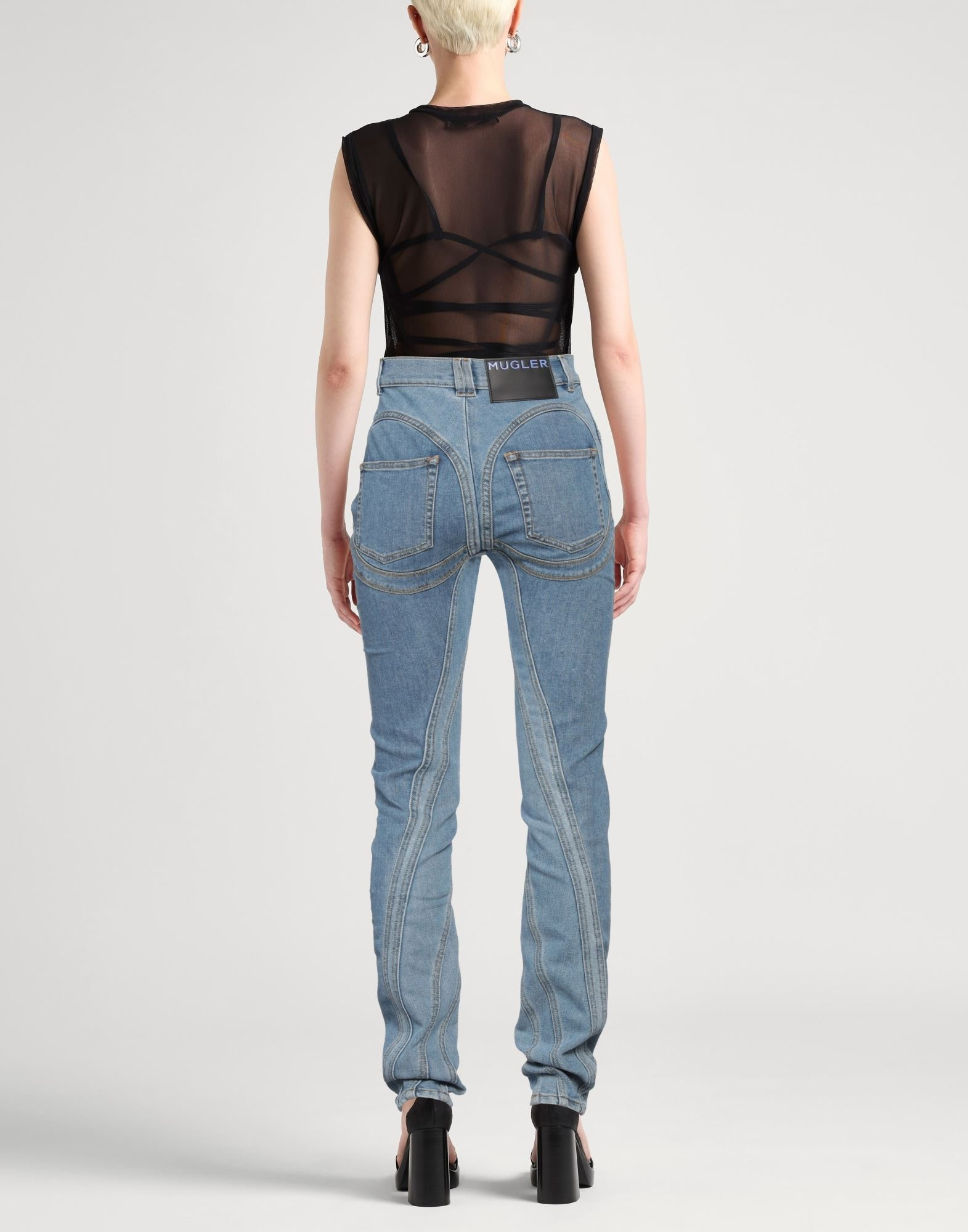 Blue Women's Denim Pants - 3