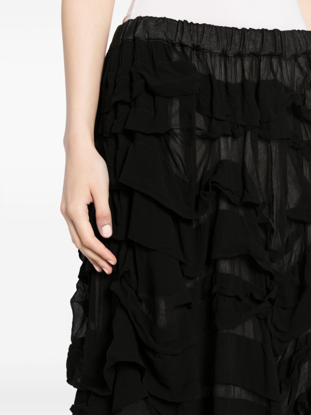 ruffled midi skirt - 5