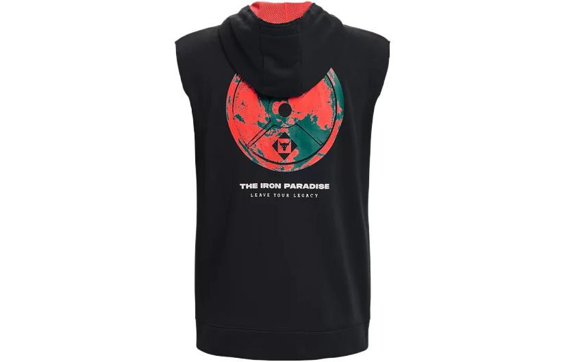 Under Armour Project Rock Sleeveless Hoodie 'Black Multi' 1377434-001 - 2