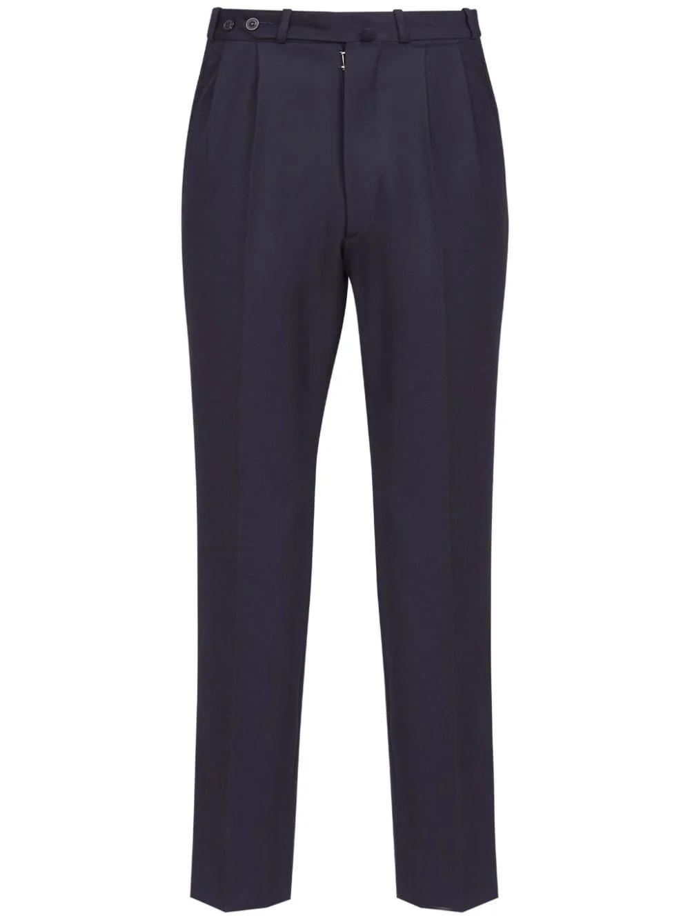 virgin-wool cropped trousers - 1
