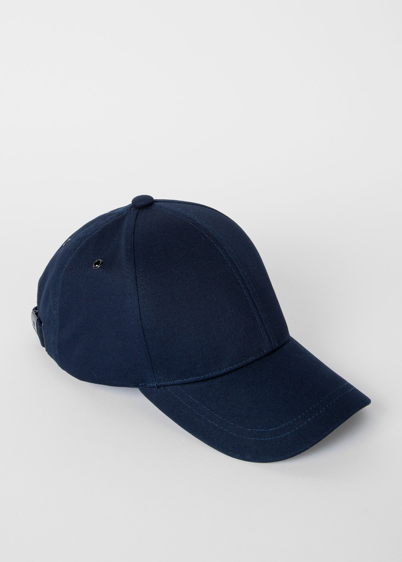 Paul Smith Navy Cotton Zebra Logo Baseball Cap outlook