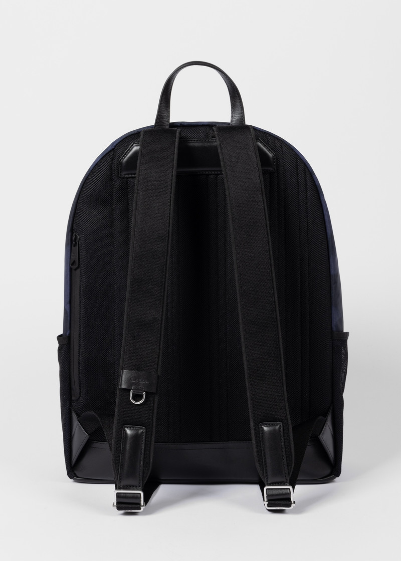 Paul Smith Blue 'Photogram Leaves' Backpack outlook