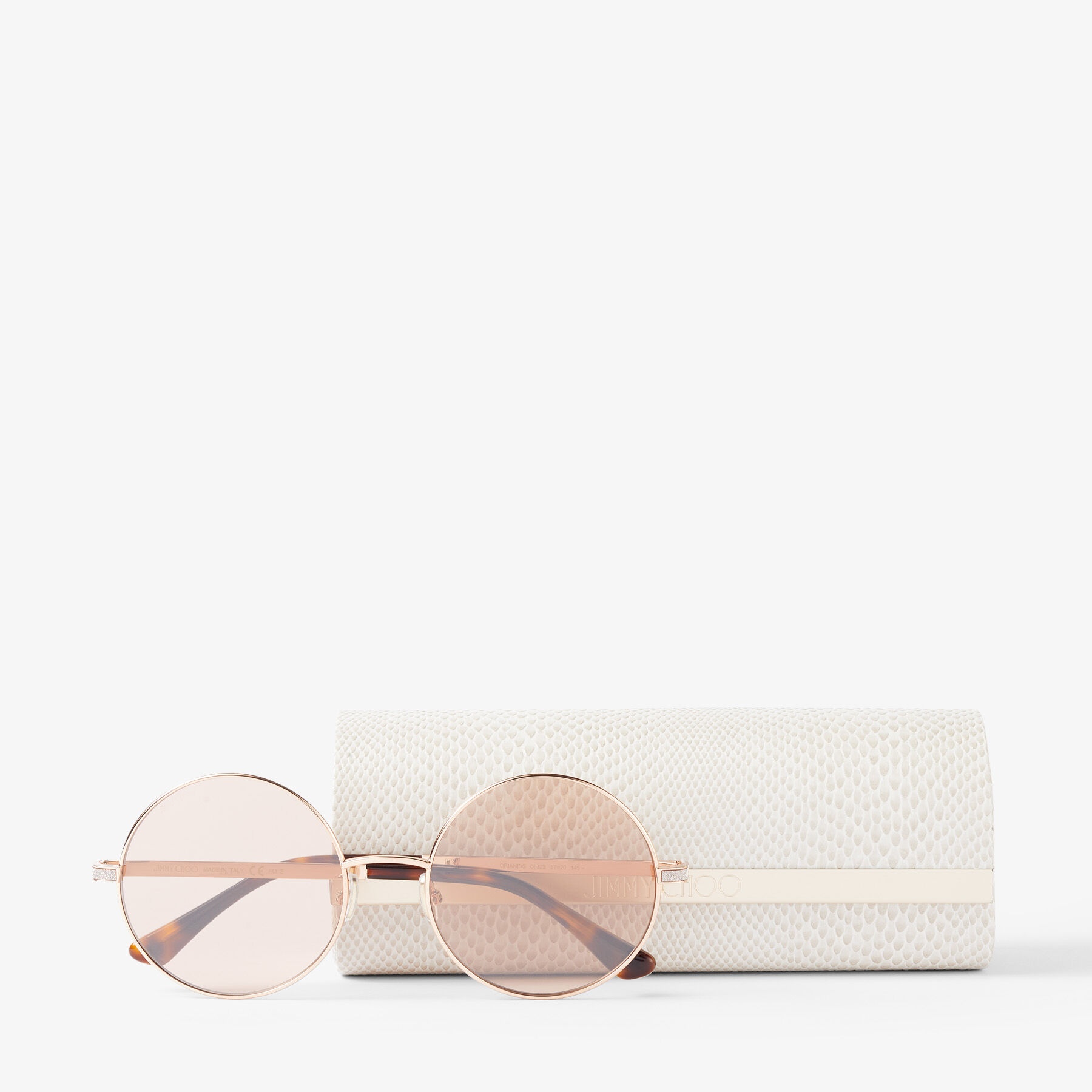 Oriane
Nude and Copper Gold Havana Round-Frame Sunglasses - 4