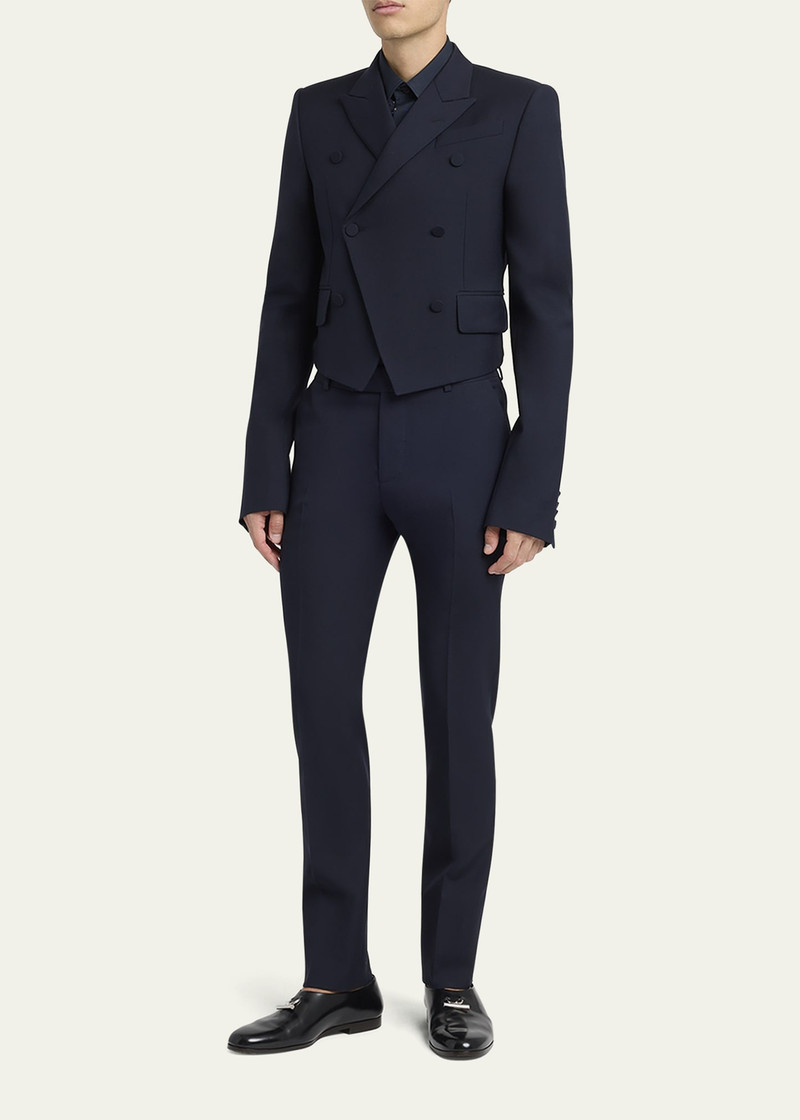 Alexander McQueen Men's Wool Cigarette Trousers outlook