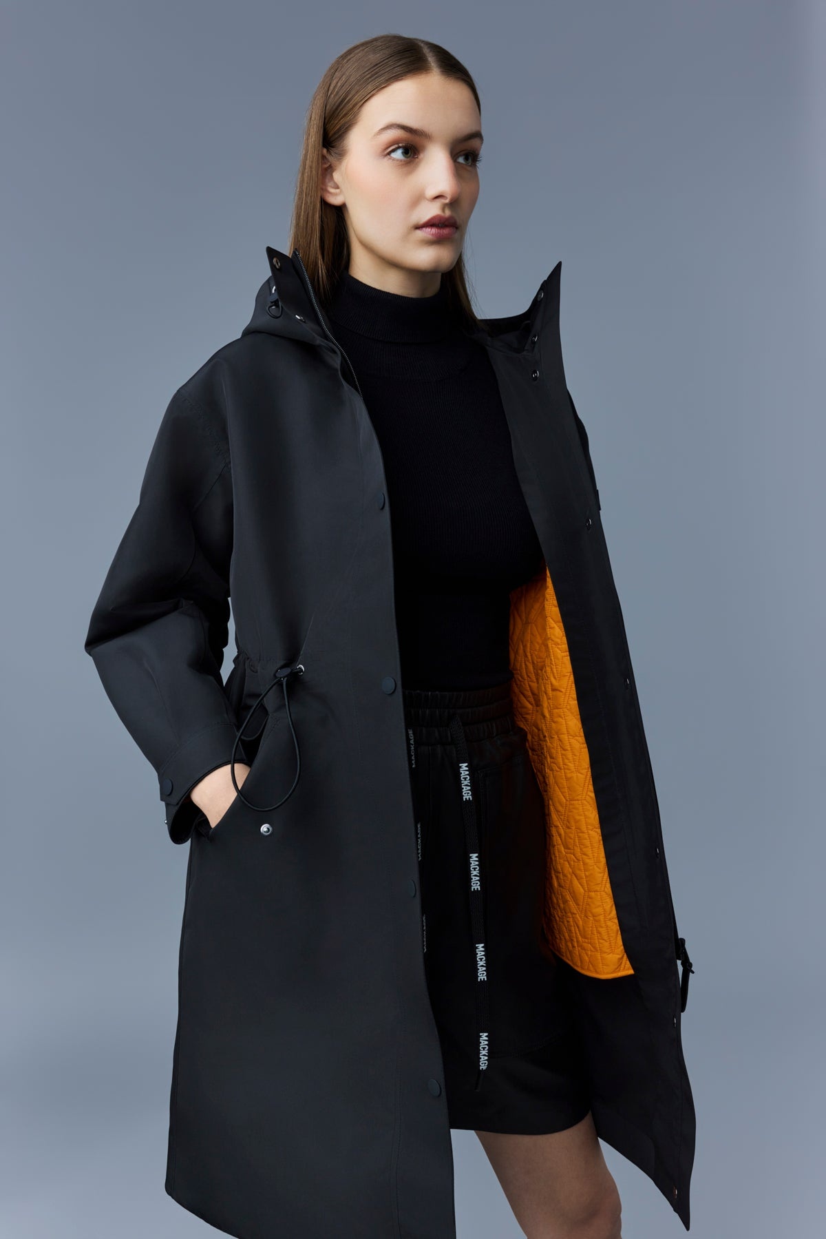 BREER Long 2-in-1 rain parka with removable liner - 5