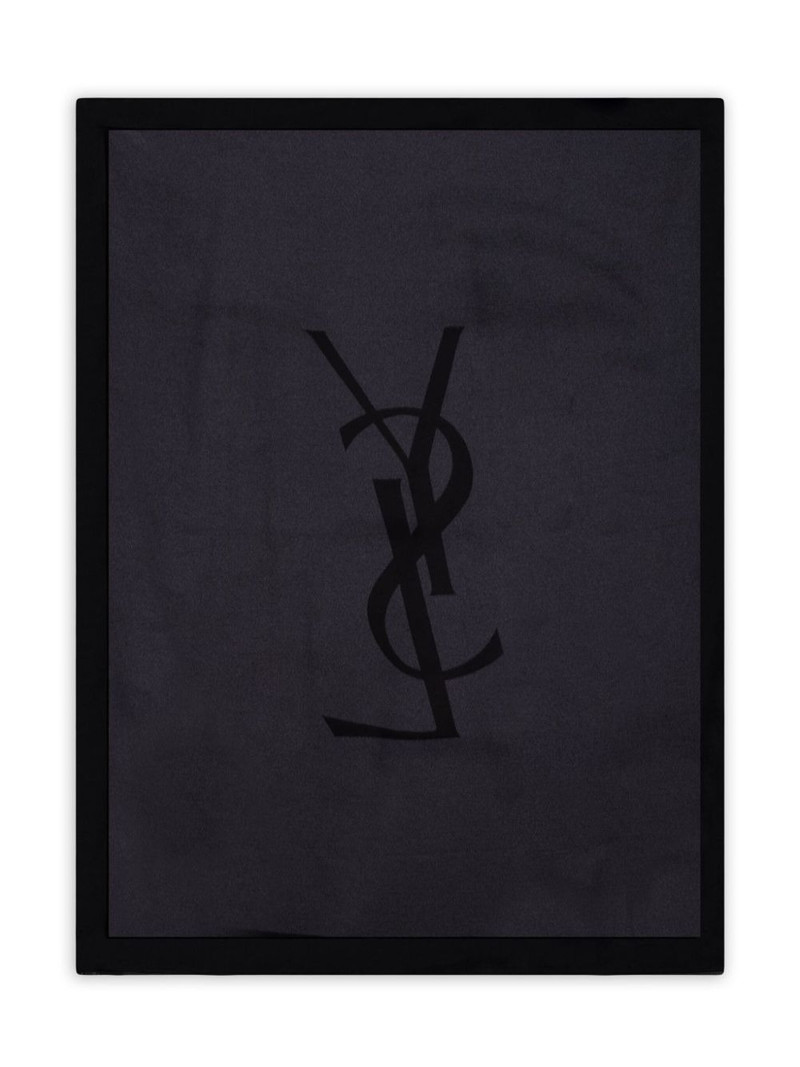 SAINT LAURENT logo-detail scarf outlook