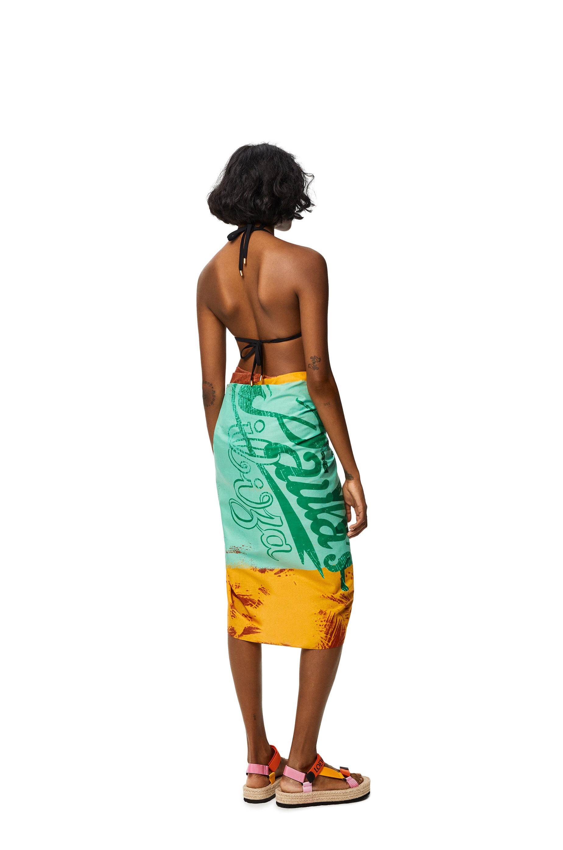 Palm pareo in cotton - 4