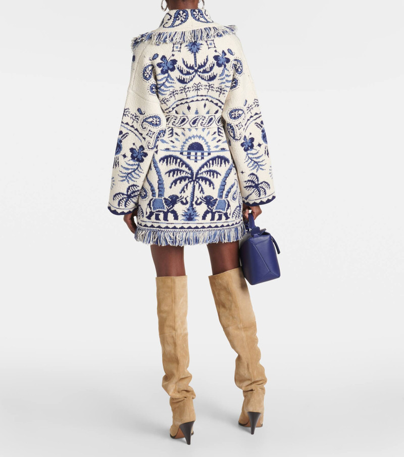 Lush Nature Foulard intarsia cardigan 3