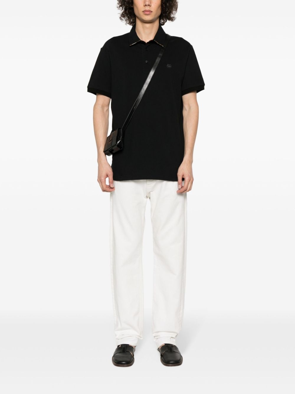 Pegaso-motif polo shirt - 3