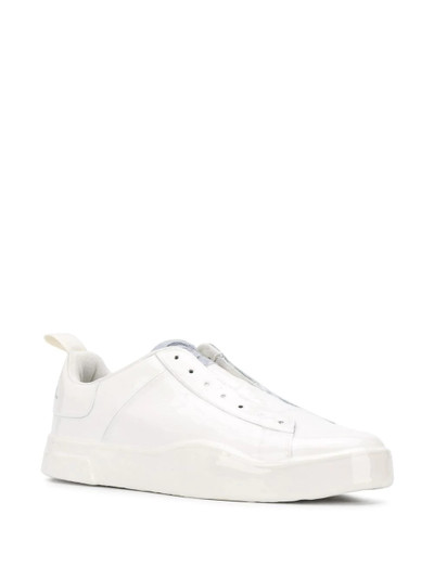 Diesel leather laceless trainers outlook