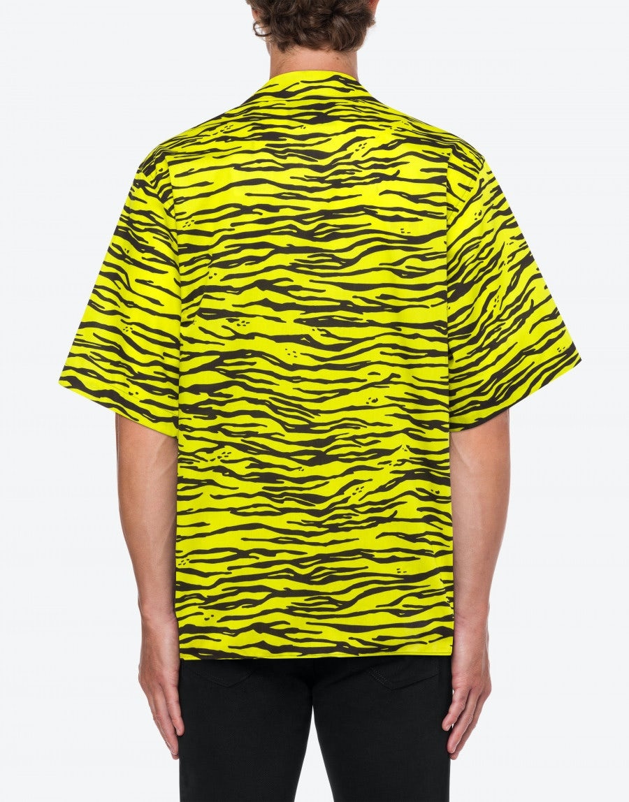 TIGER PRINT POPLIN SHIRT - 3