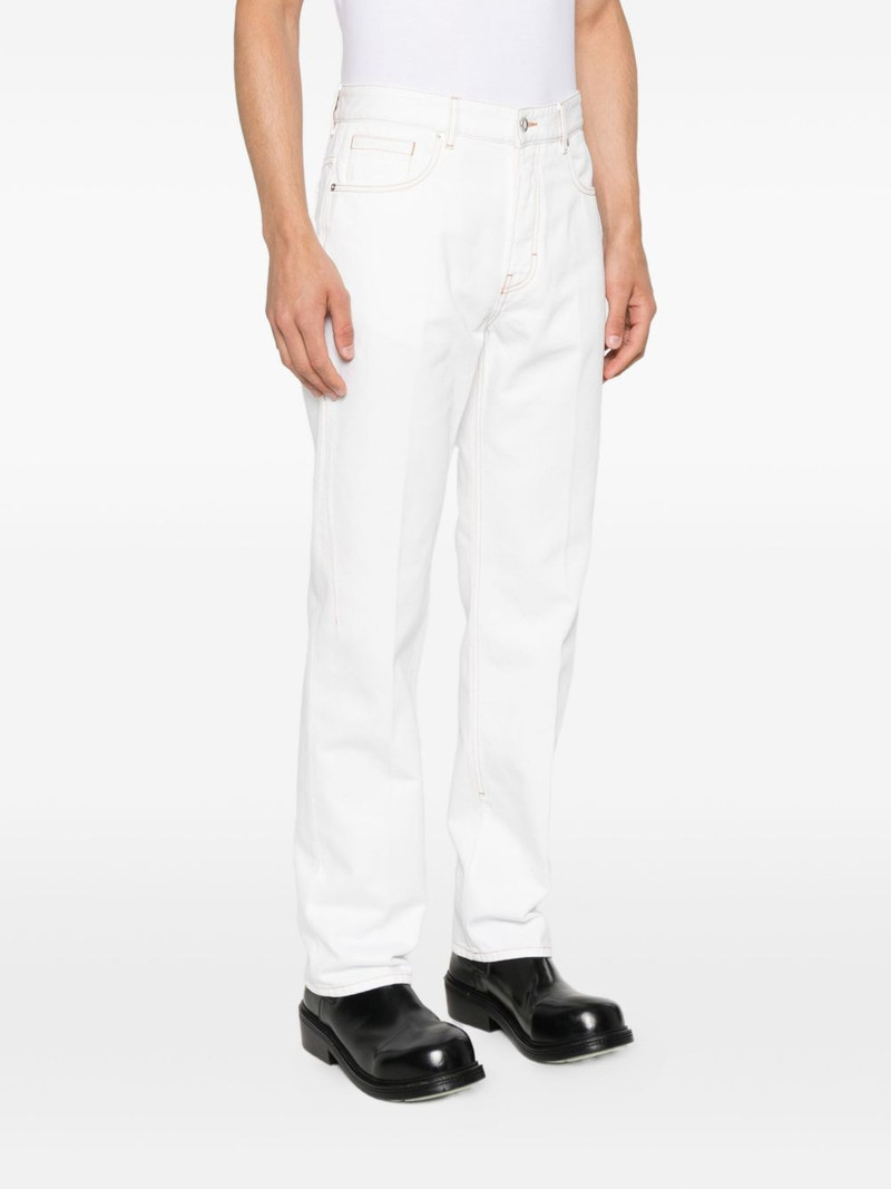 contrast-stitching jeans 3