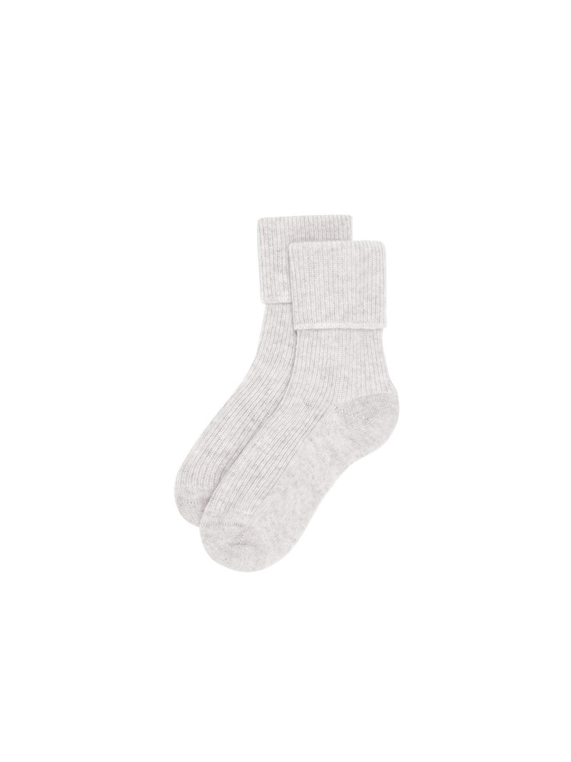 PANGAIA Cashmere Bed Socks - Pale Grey outlook