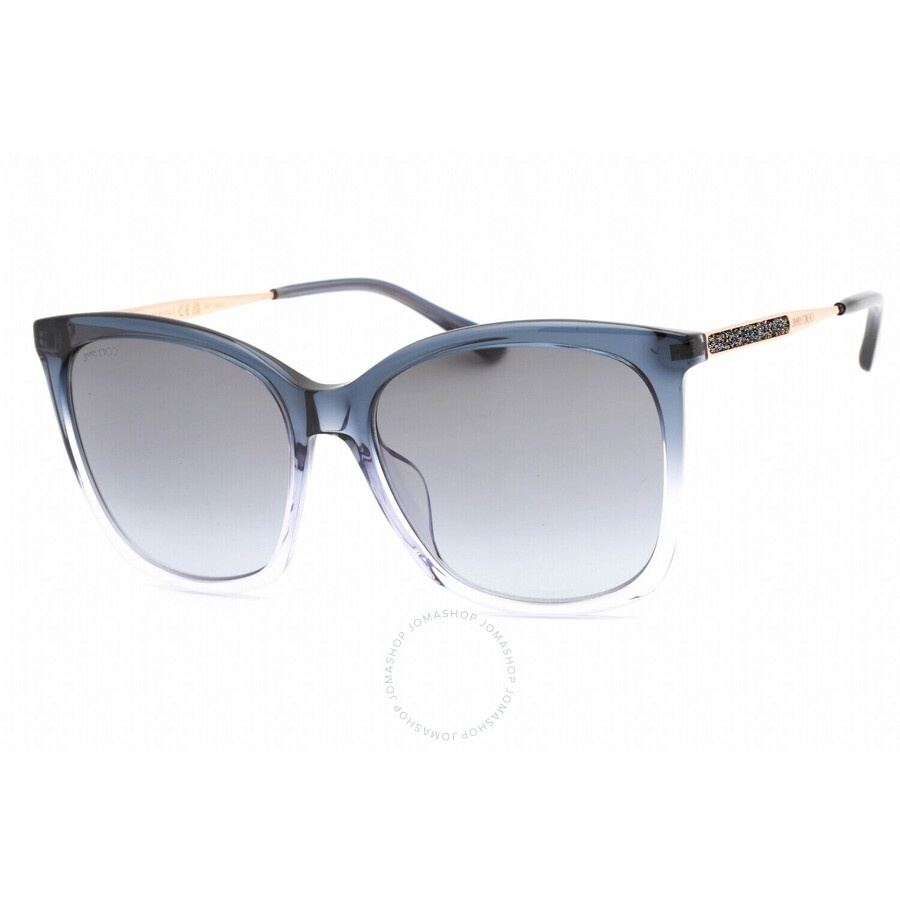 Jimmy Choo Grey Azure Cat Eye Ladies Sunglasses NEREA/G/S 0JQ4/GB 57 - 1