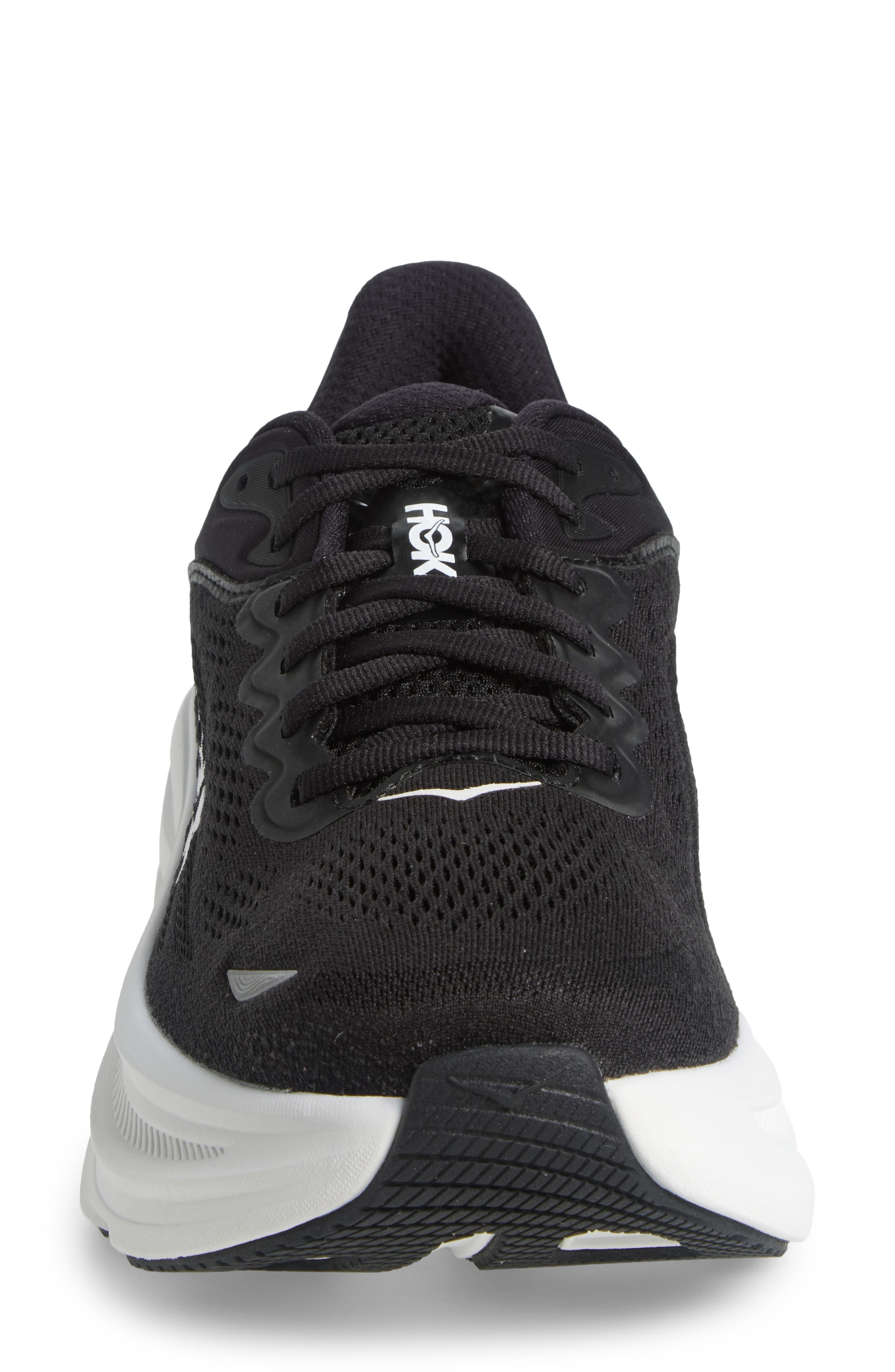HOKA Bondi 9 Running Shoe in Black /White at Nordstrom - 4