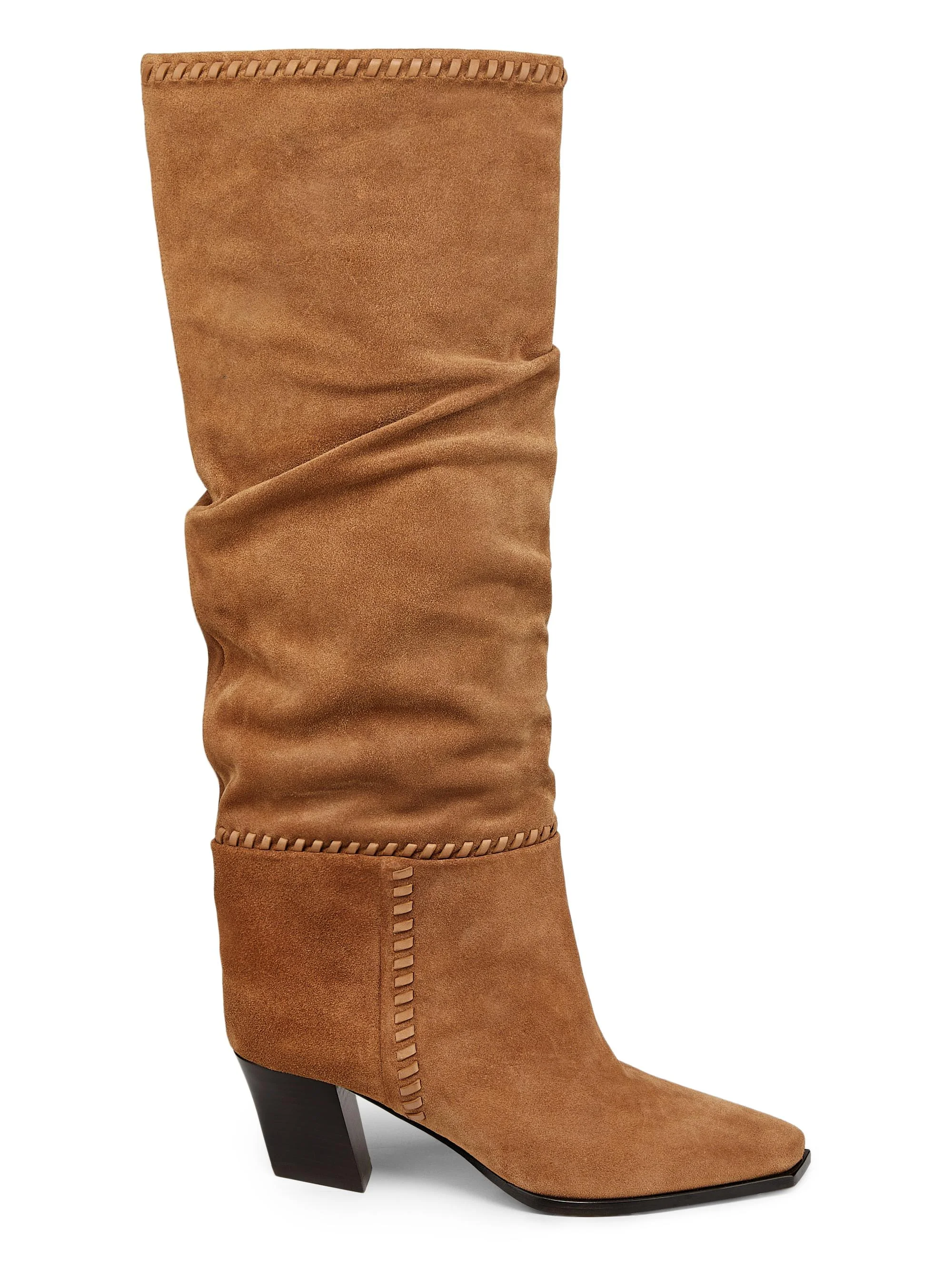 Women's Hart 60MM Suede Knee Boots - Toffee - 1
