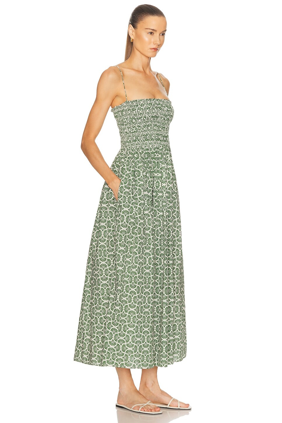 Shirred Bodice Dress - 2