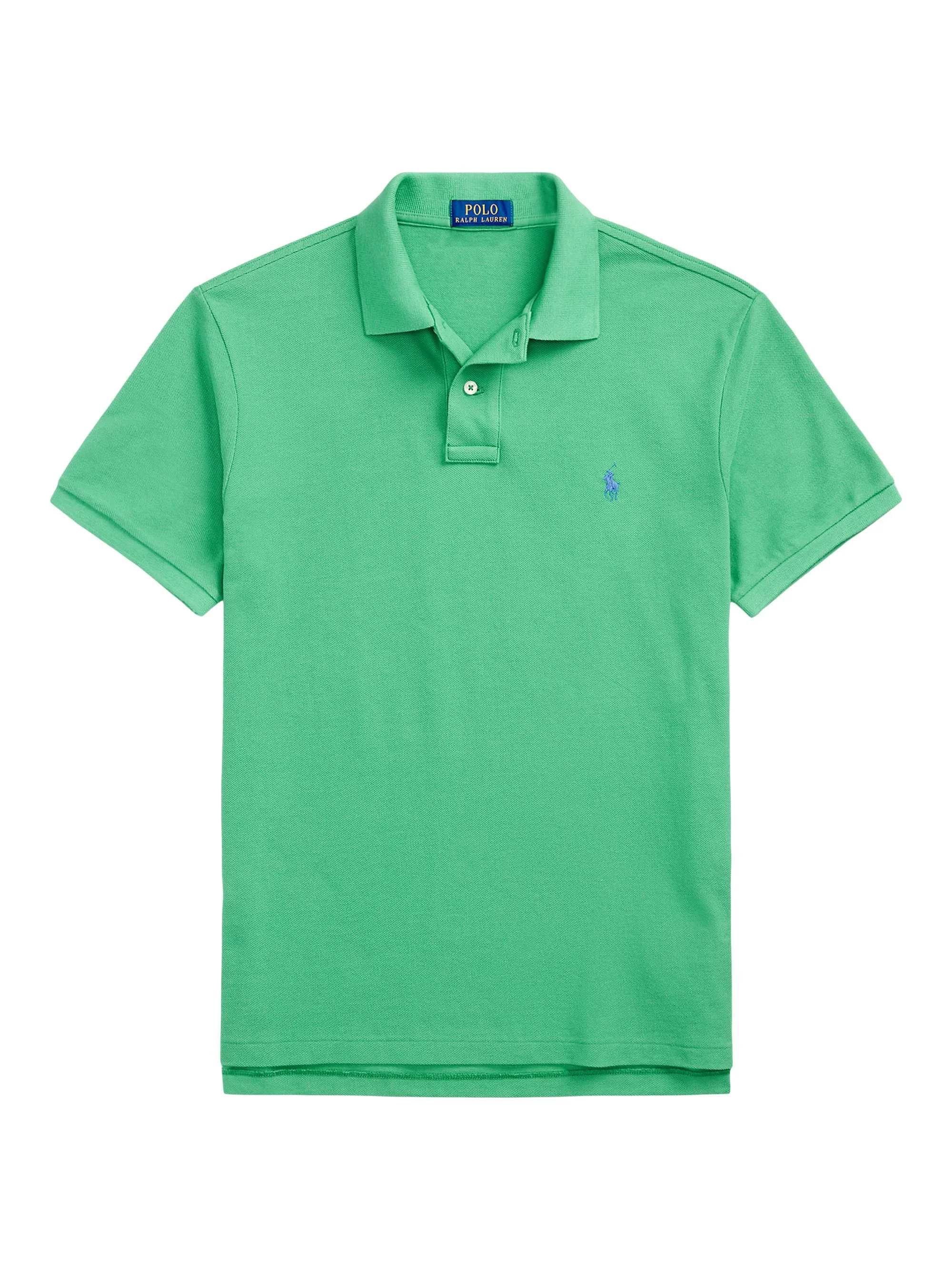 Men's Custom-Slim-Fit Mesh Polo Shirt - Raft Green - 1