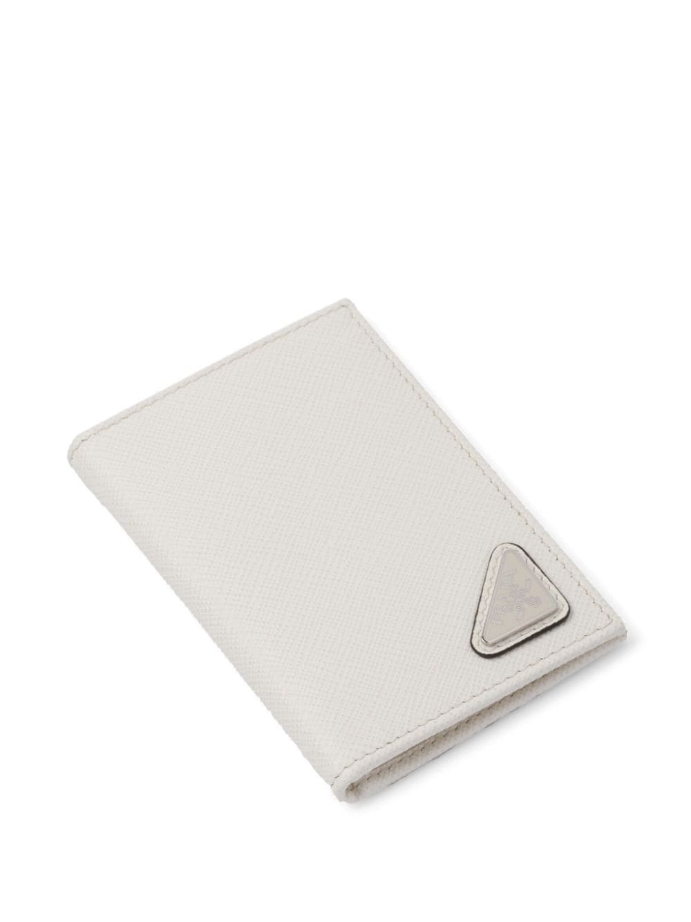 triangle-logo leather cardholder - 3