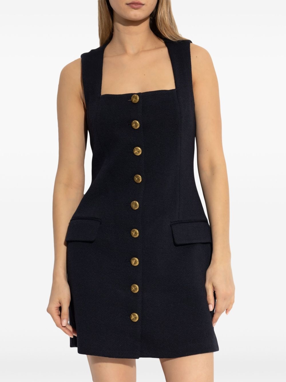 buttoned mini dress - 2