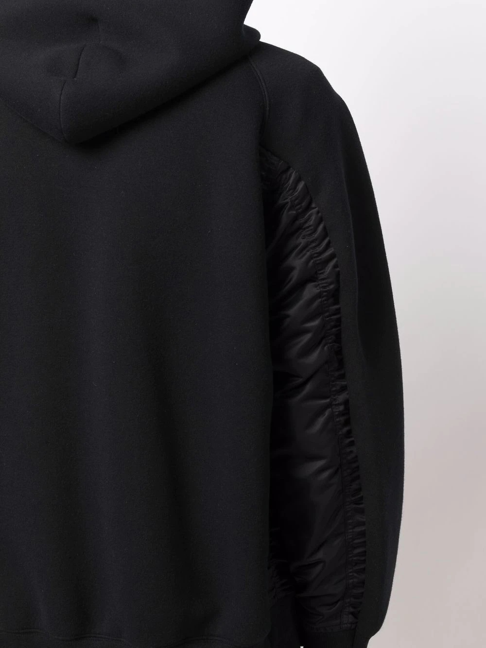 layered drawstring-hooded jacket - 5