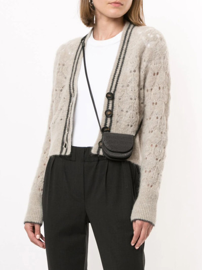 Brunello Cucinelli cropped crochet cardigan outlook