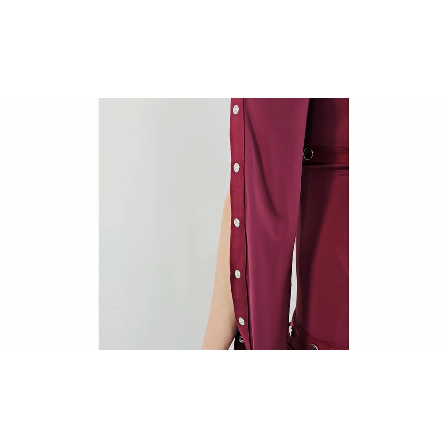 The Attico Studded Asymmetric Convertible Round Neck Dress - 5