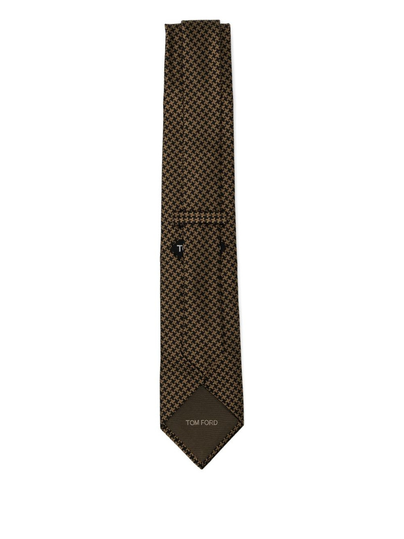 TOM FORD patterned-jacquard silk tie outlook