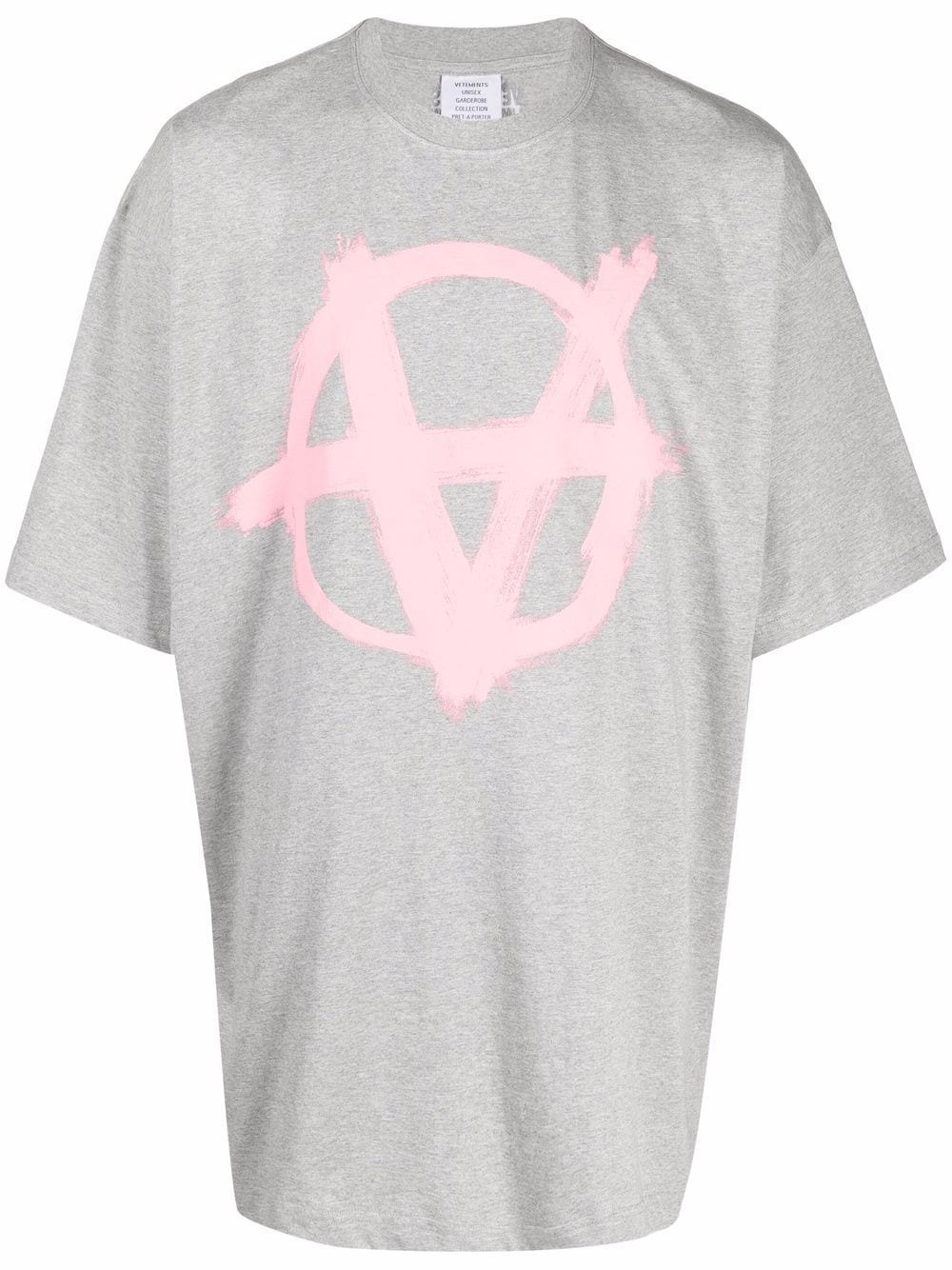 Anarchy logo-print cotton T-shirt - 1