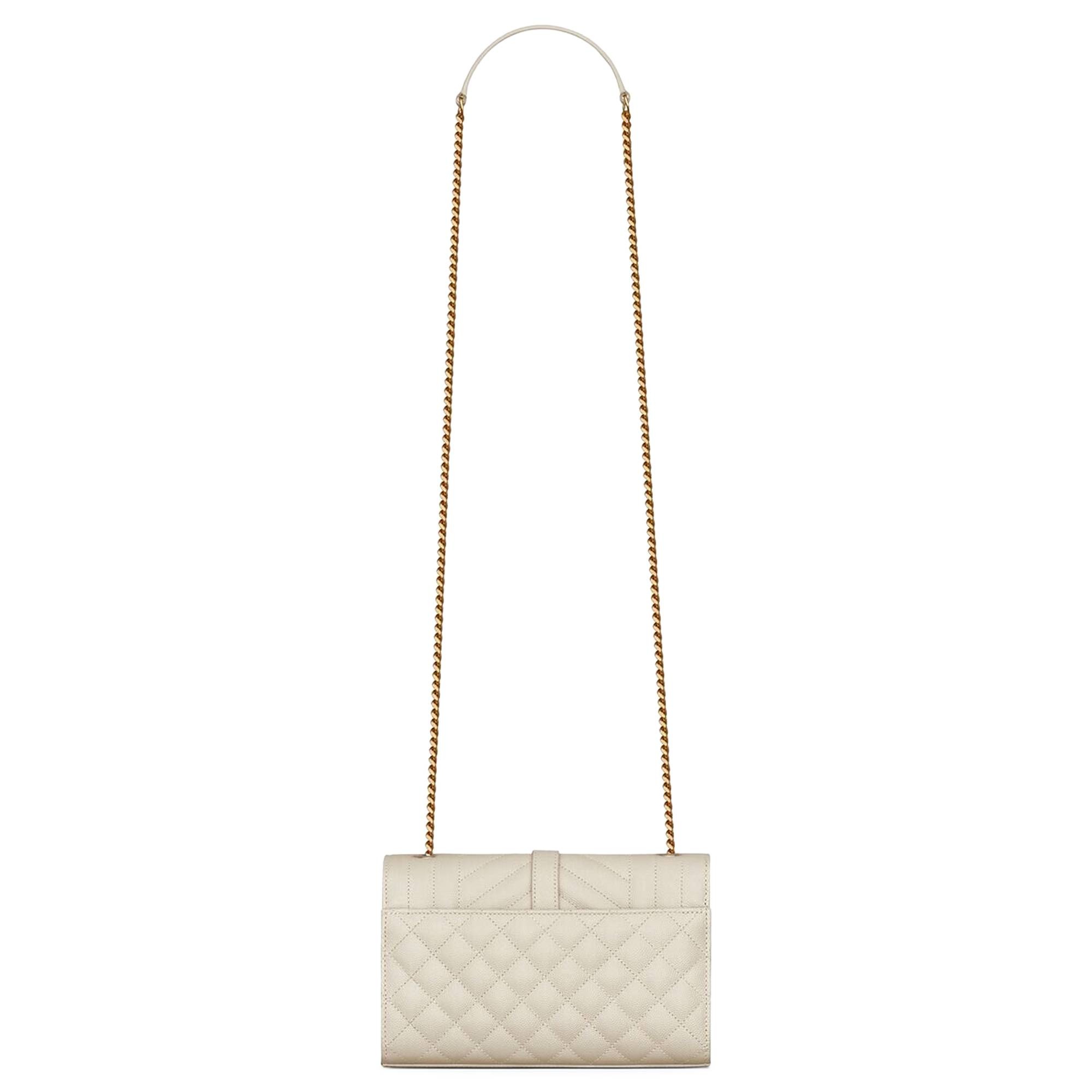 Saint Laurent Envelope Chain Bag 'Soft Cream' - 2