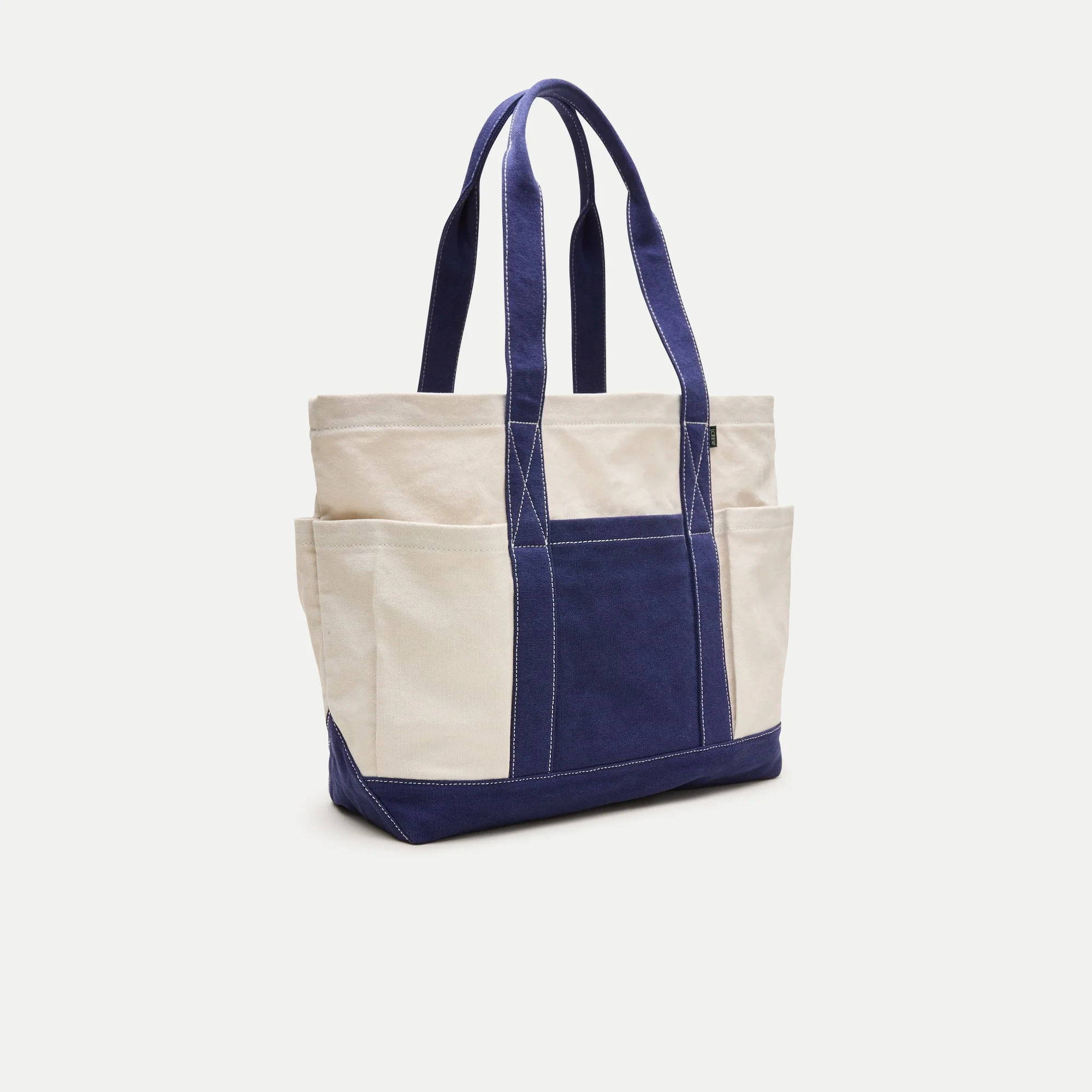 Medium Seaport tote bag in washed canvas - 1