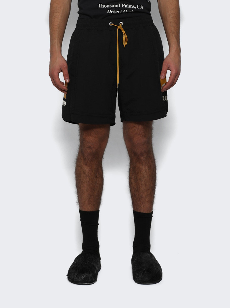 Rhude Moonlight Logo Short Black And Yellow outlook