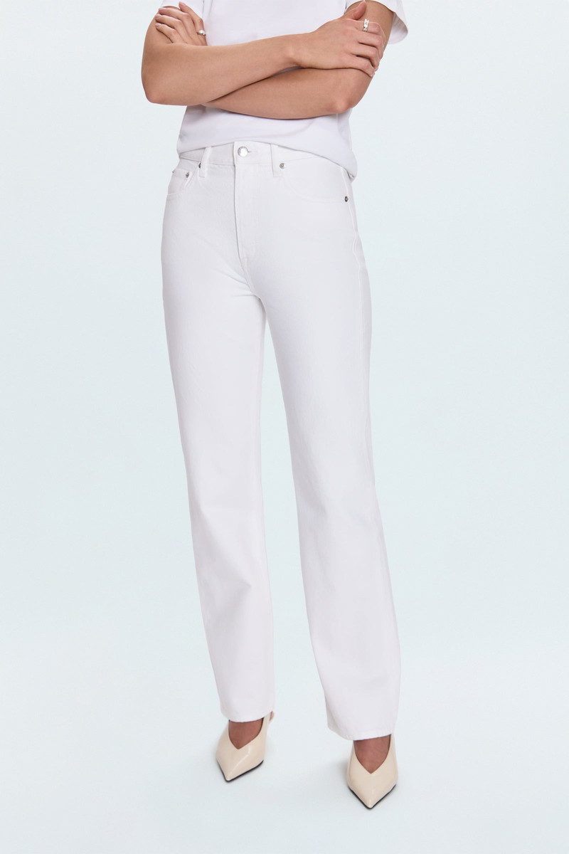 PISTOLA CASSIE SUPER HIGH RISE STRAIGHT JEAN - PAPER WHITE outlook