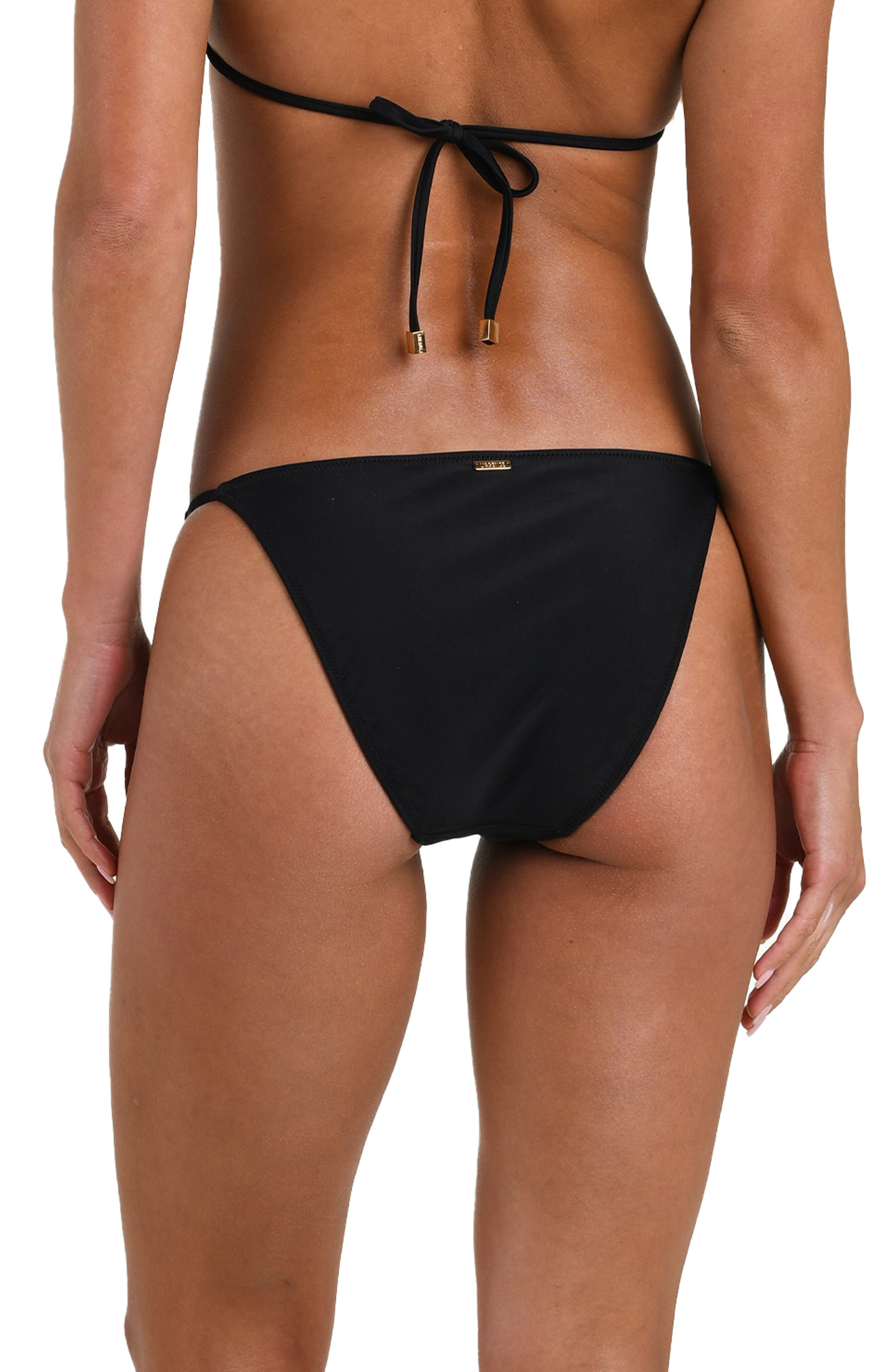 L'AGENCE Violet Bikini Bottoms in Black at Nordstrom - 2