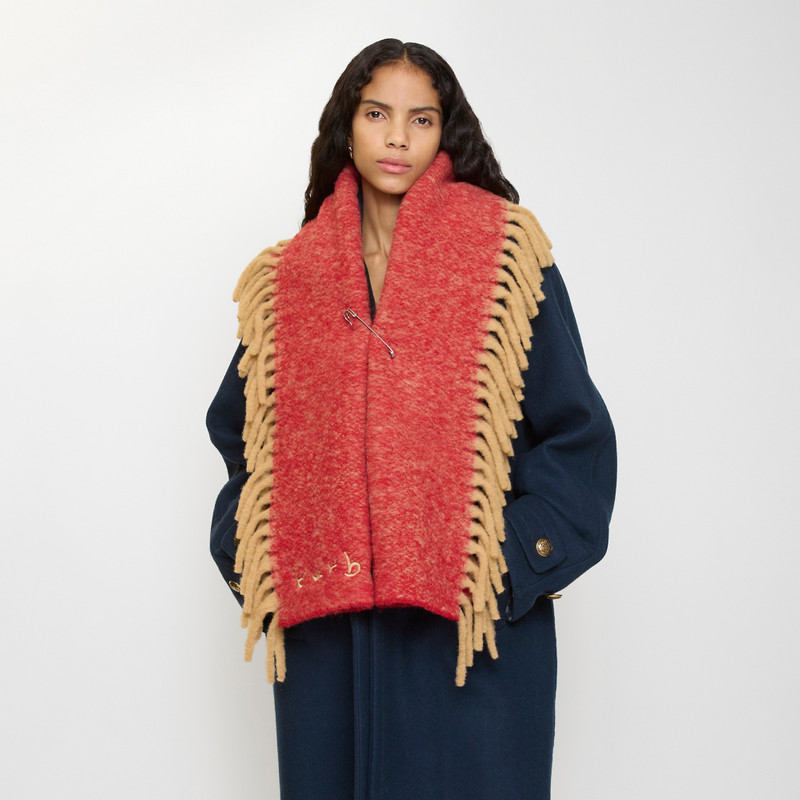 Alpaca Wool Blend Happy Scarf 4
