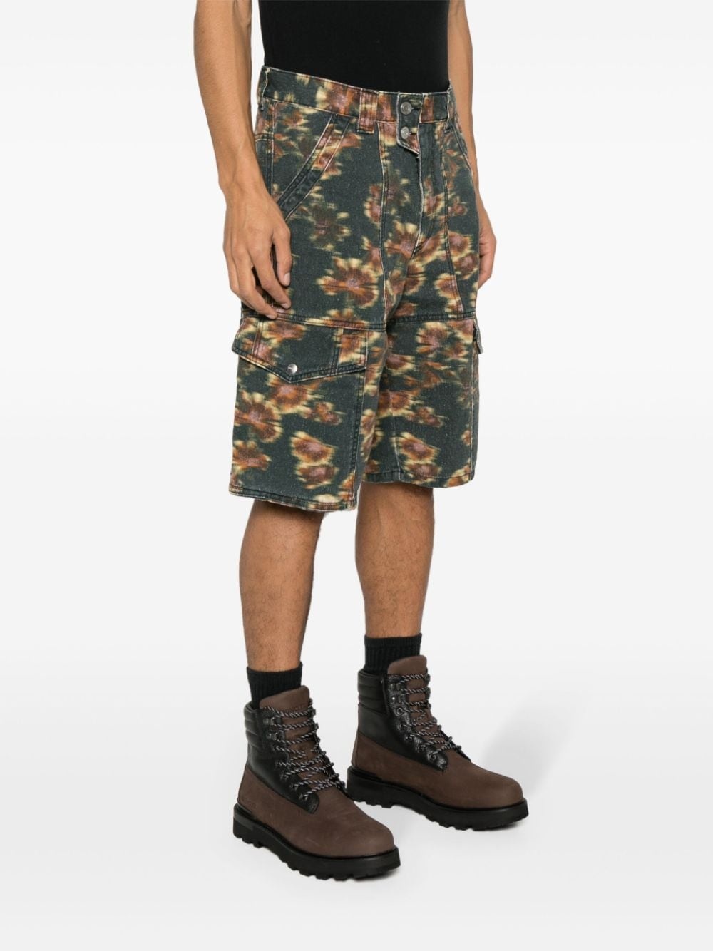 Jemuel abstract-print cargo shorts - 3