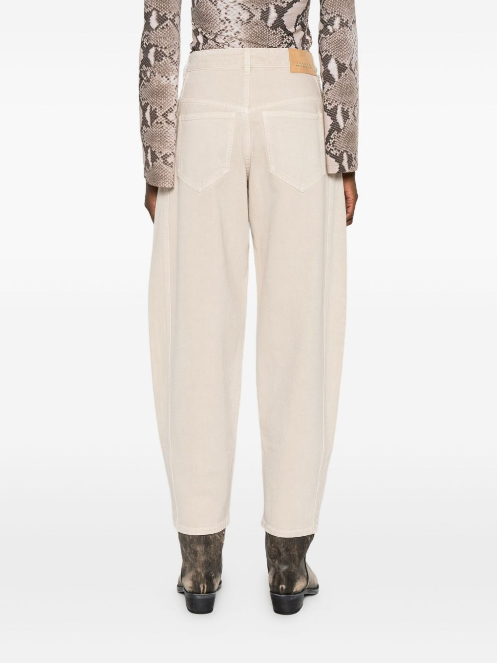side-seam detail jeans - 4