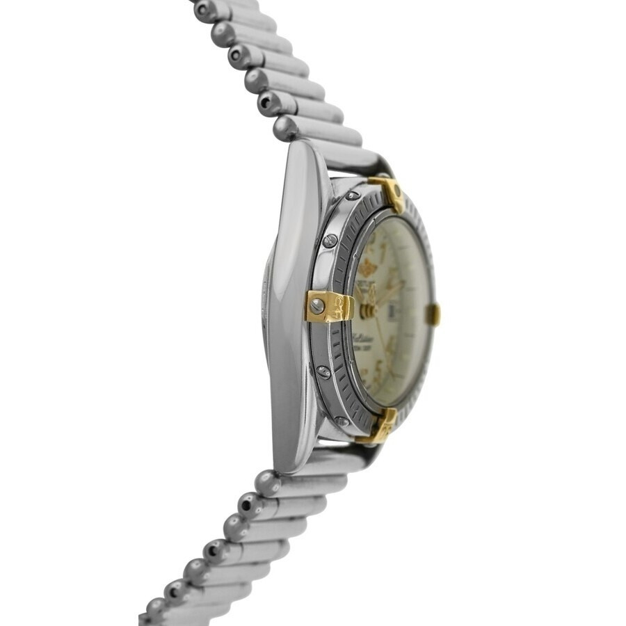 Pre-owned Breitling Callistino Quartz Gold Dial Ladies Watch B52345 - 3