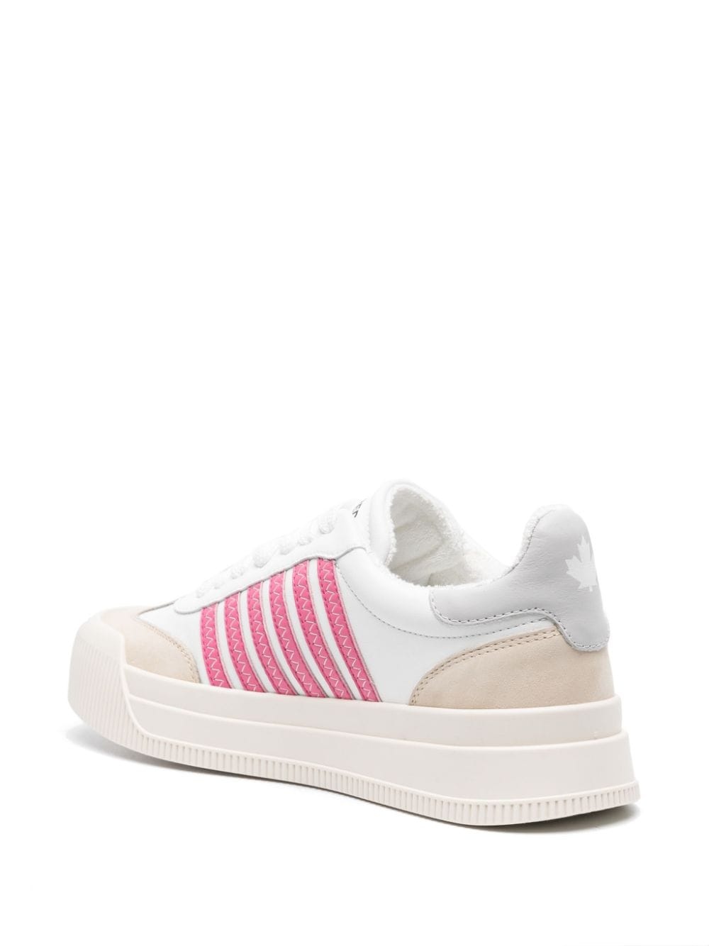 striped lace-up sneakers - 3