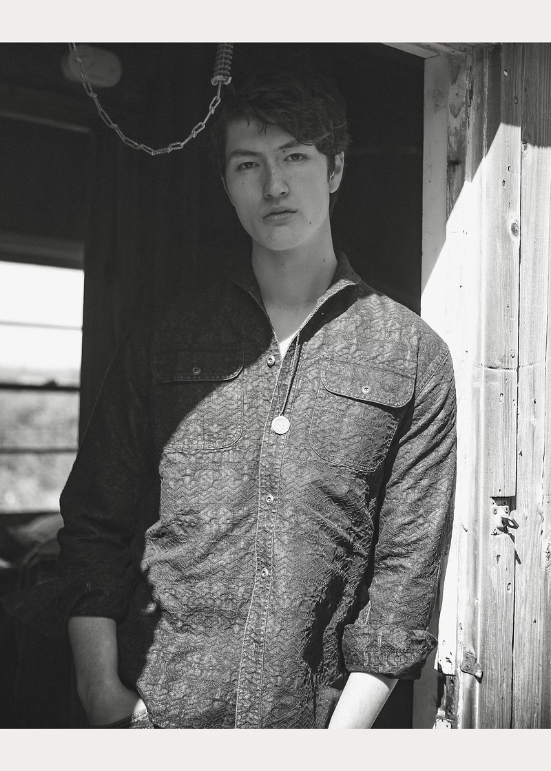 Indigo Jacquard Workshirt 7