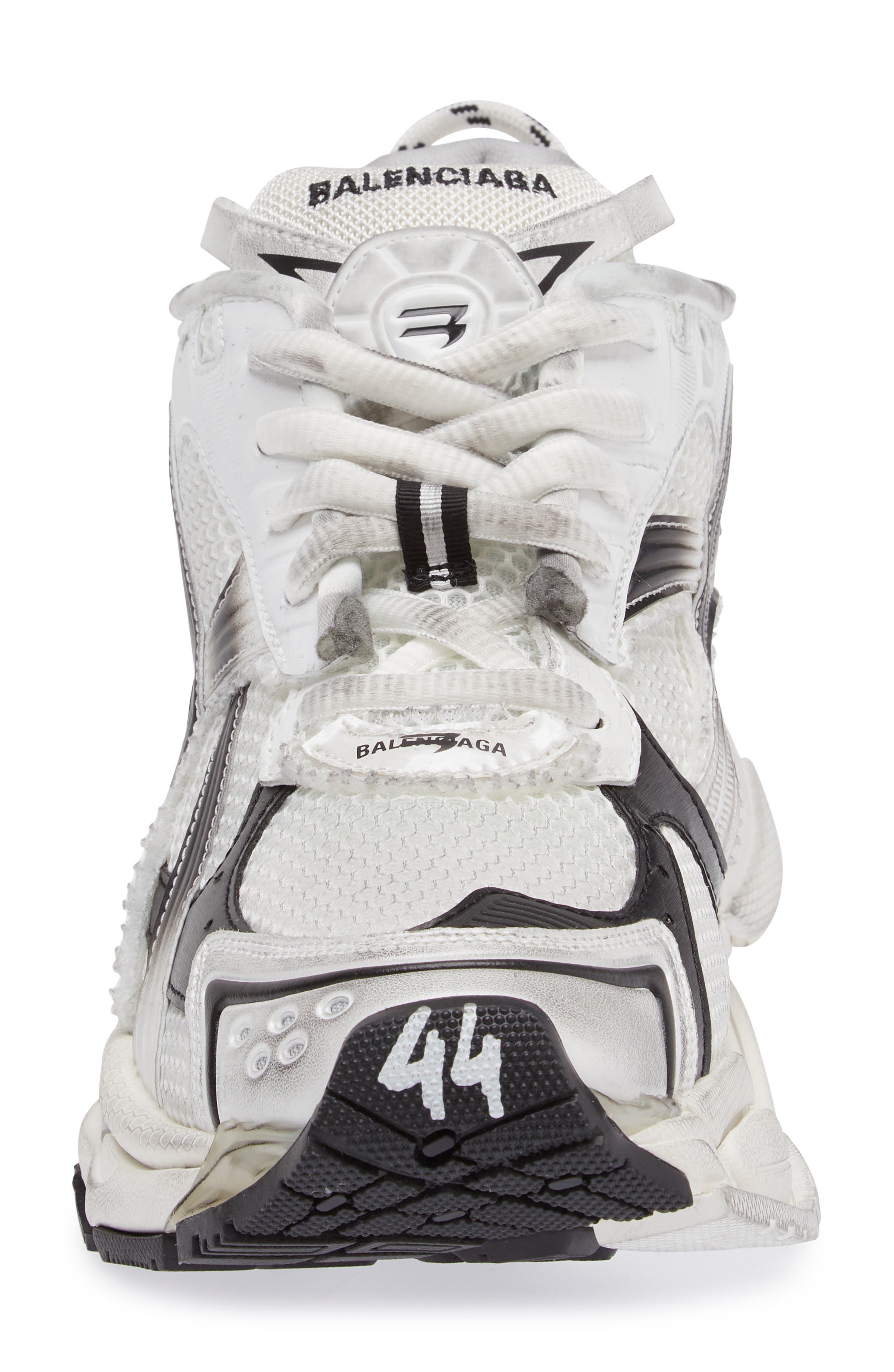 Balenciaga Runner Sneaker in White/Black at Nordstrom - 4