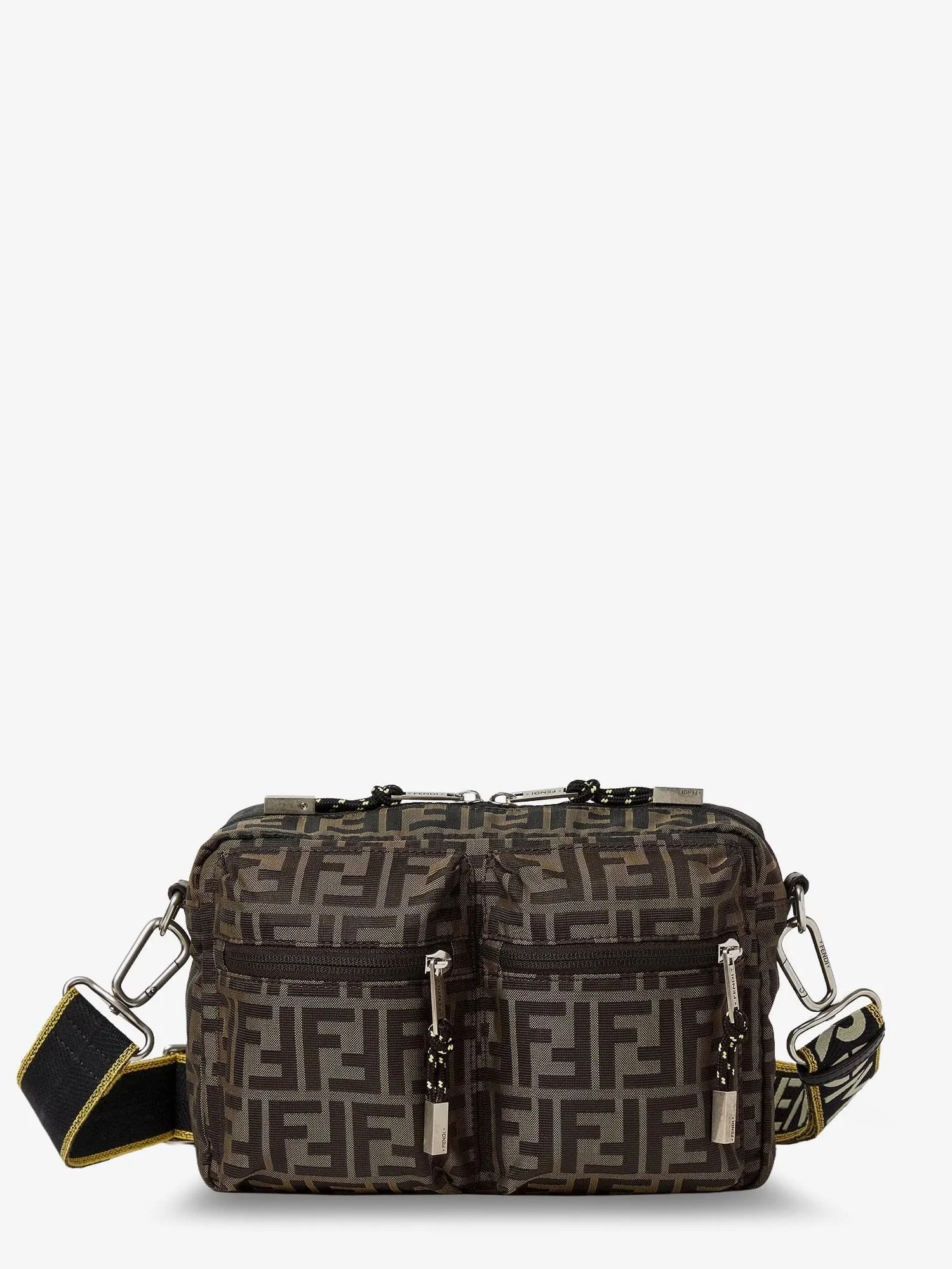 Fendi Men Camera Case Superlight Ff Zucca Fabric Crossbody Bag - 1