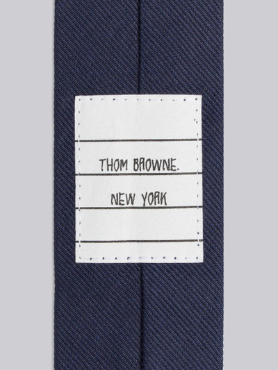 Thom Browne Navy Floral Icon Tie Jacquard Classic Tie outlook