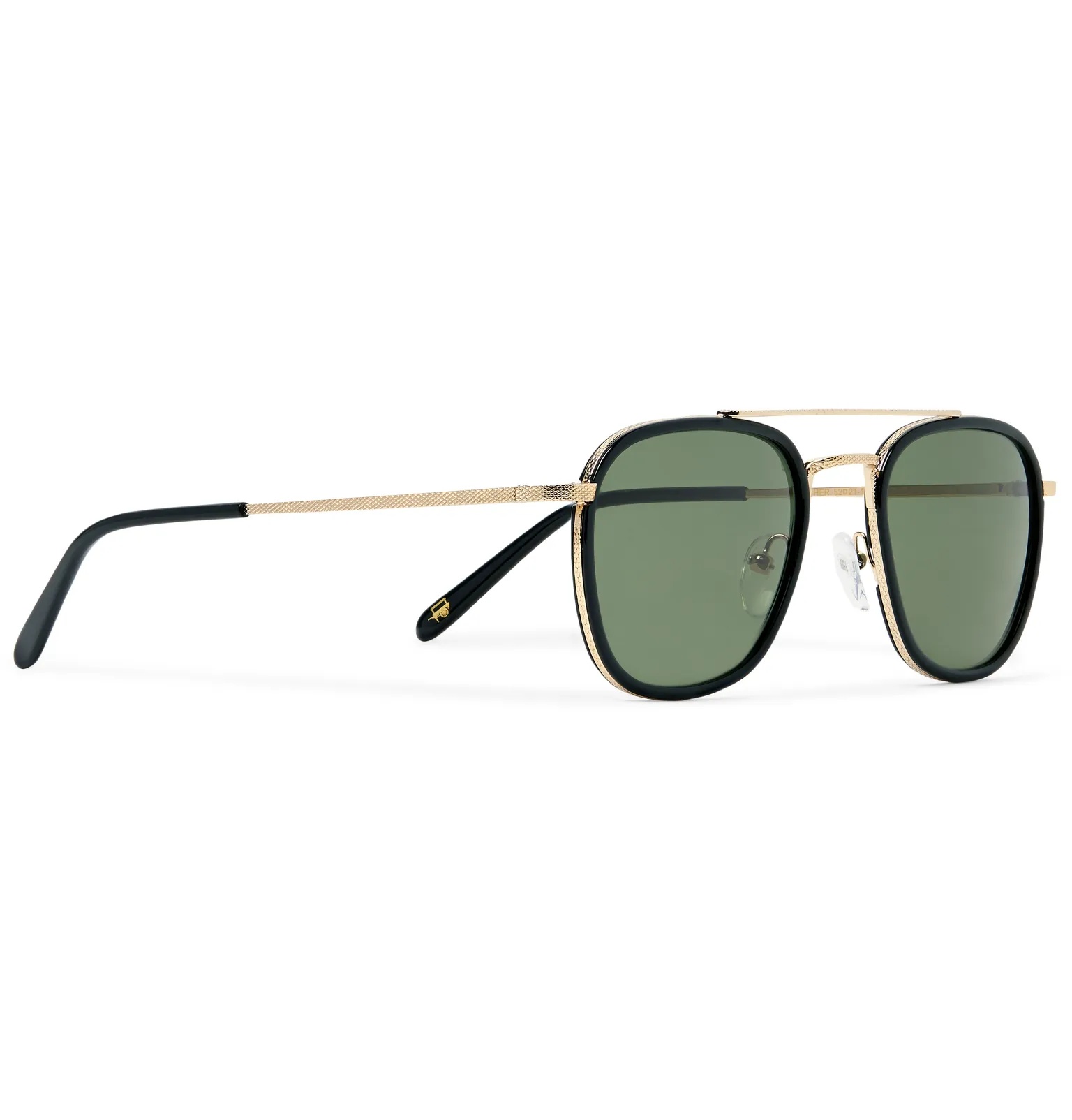 Macher Round-Frame Acetate and Gold-Tone Sunglasses - 3