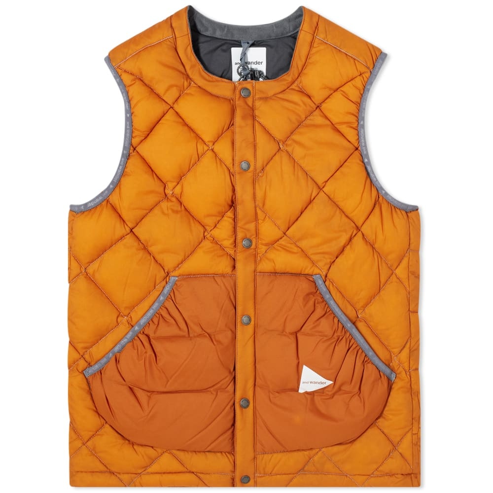 And Wander Diamond Stitch Down Vest - 1