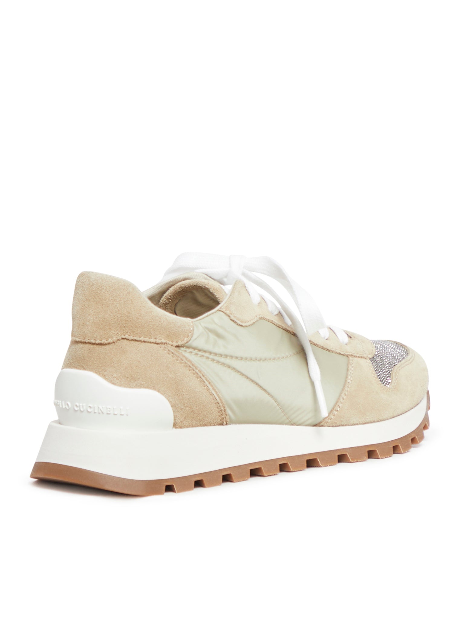 SUEDE AND TECHNO FABRIC RUNNERS WITH "PRECIOUS TOE" - 3