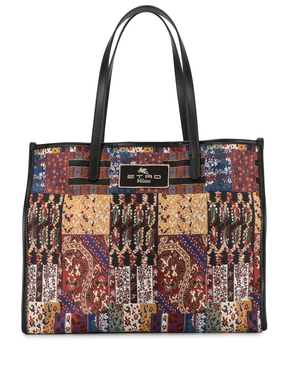 paisley jacquard shopping bag - 1