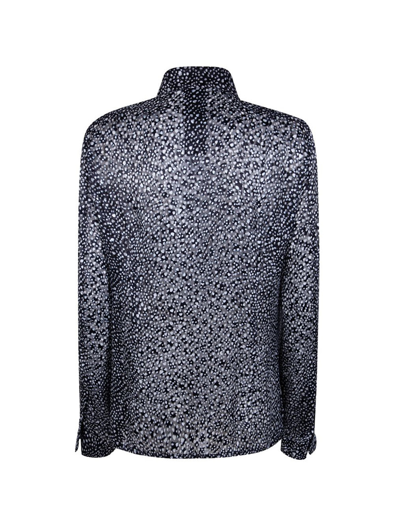 SAPIO devoré graphic-pattern shirt outlook