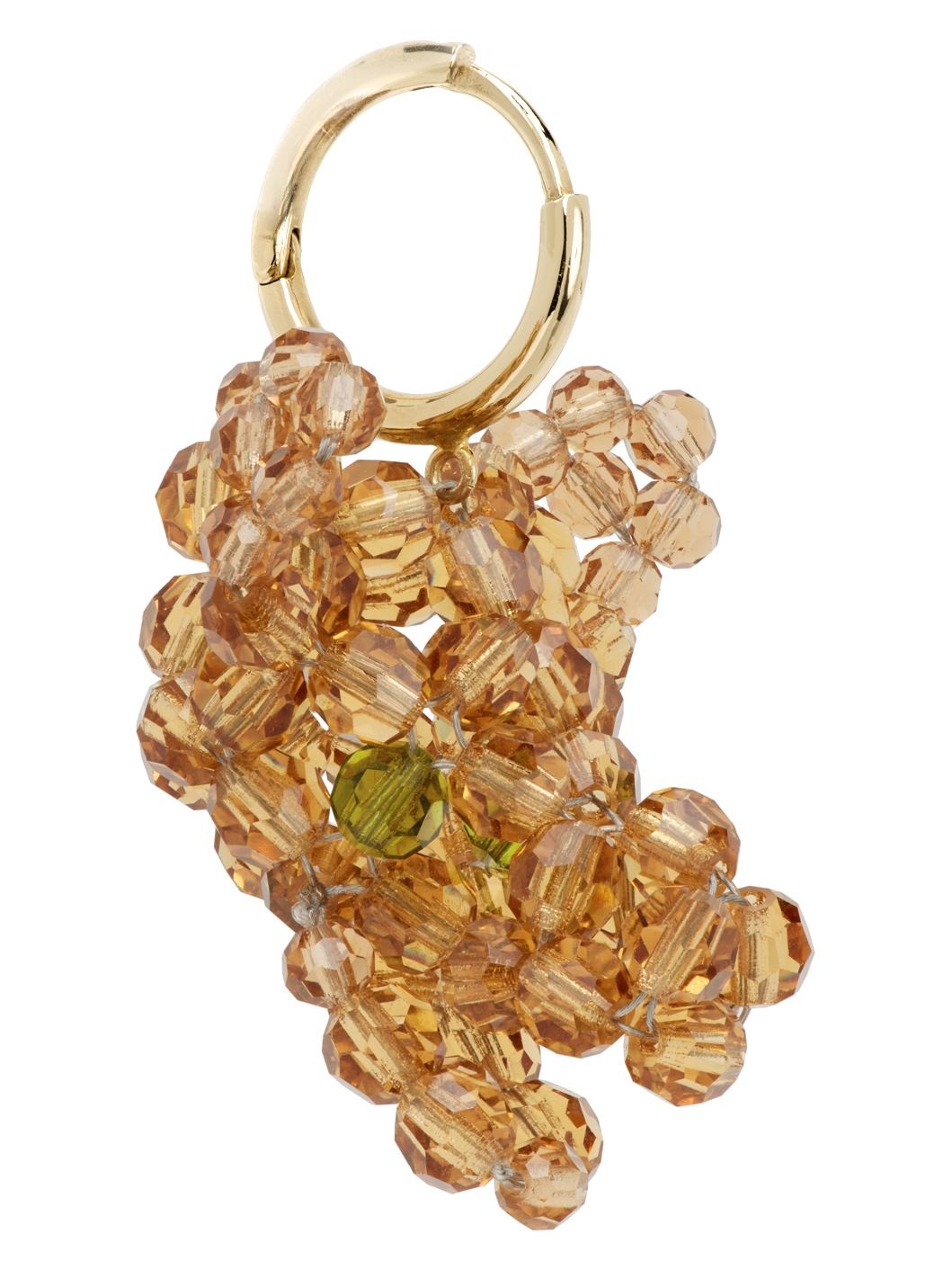 Brown & Green Creature Trophy Head Single Earring - 2