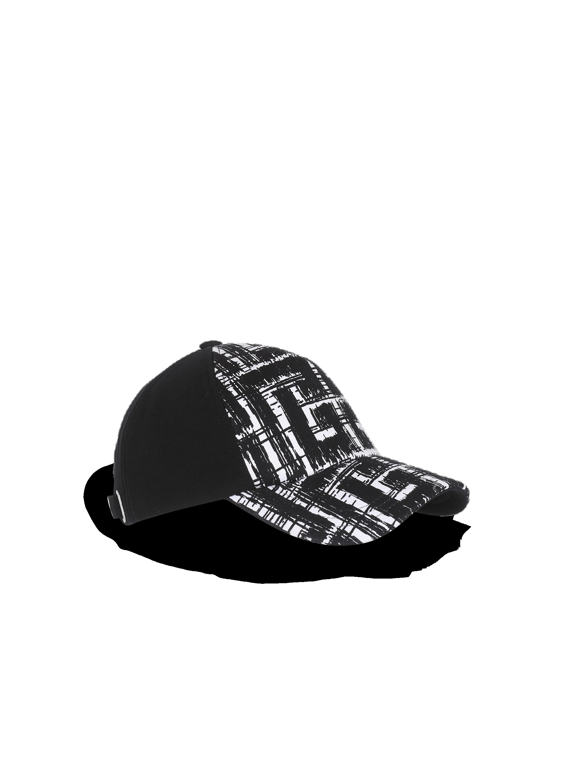 Eco-designed cap with maxi Balmain monogram pattern - 3